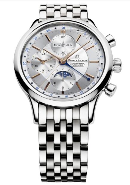 Best Maurice Lacroix Les Classiques Chronographe Phases de Lune LC6078-SS002-131-1 watch Replica